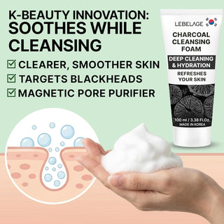 LEBELAGE Charcoal Cleansing Foam (100ml / 3.38 fl.oz)