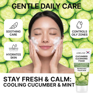 LEBELAGE Cucumber Cleansing Foam (100ml / 3.38 fl.oz)