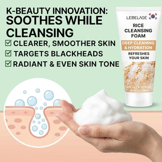 LEBELAGE Rice Cleansing Foam (100ml / 3.38 fl.oz)