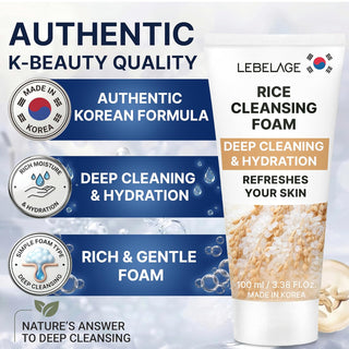LEBELAGE Rice Cleansing Foam (100ml / 3.38 fl.oz)