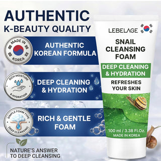 LEBELAGE Snail Cleansing Foam (100ml / 3.38 fl.oz)